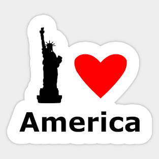 I Heart America Sticker